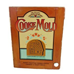 Fox Run Country Cupboard Gingerbread House Terra Cotta Vintage Cookie Mold